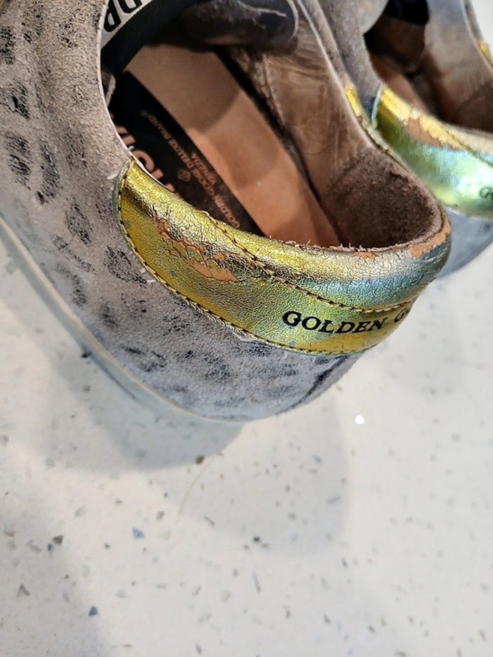 Golden Goose Super-Star Sneakers Gray & Purple EU 38 - Picture 14 of 16